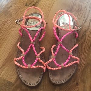 Stuart Weitzman Cordy Colorblock Size 8 Sandal